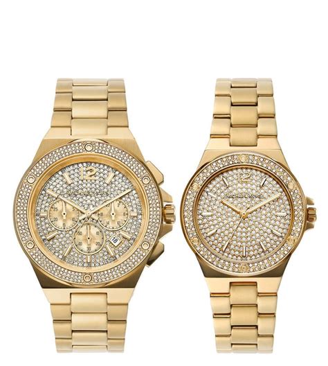 michael kors watch and bracelet set price|Michael Kors couple watch.